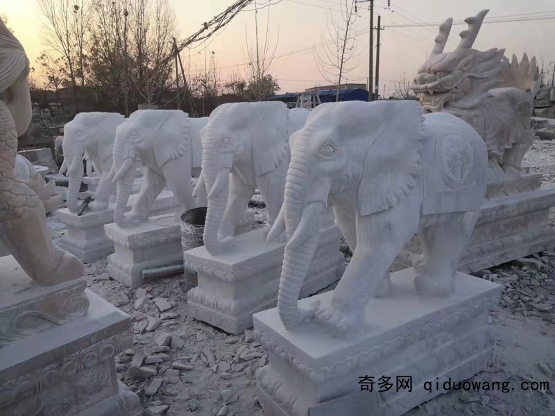 汉白玉大象